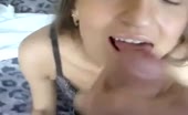 Cumming on My Girlfriends Face and in Her Mouth 2